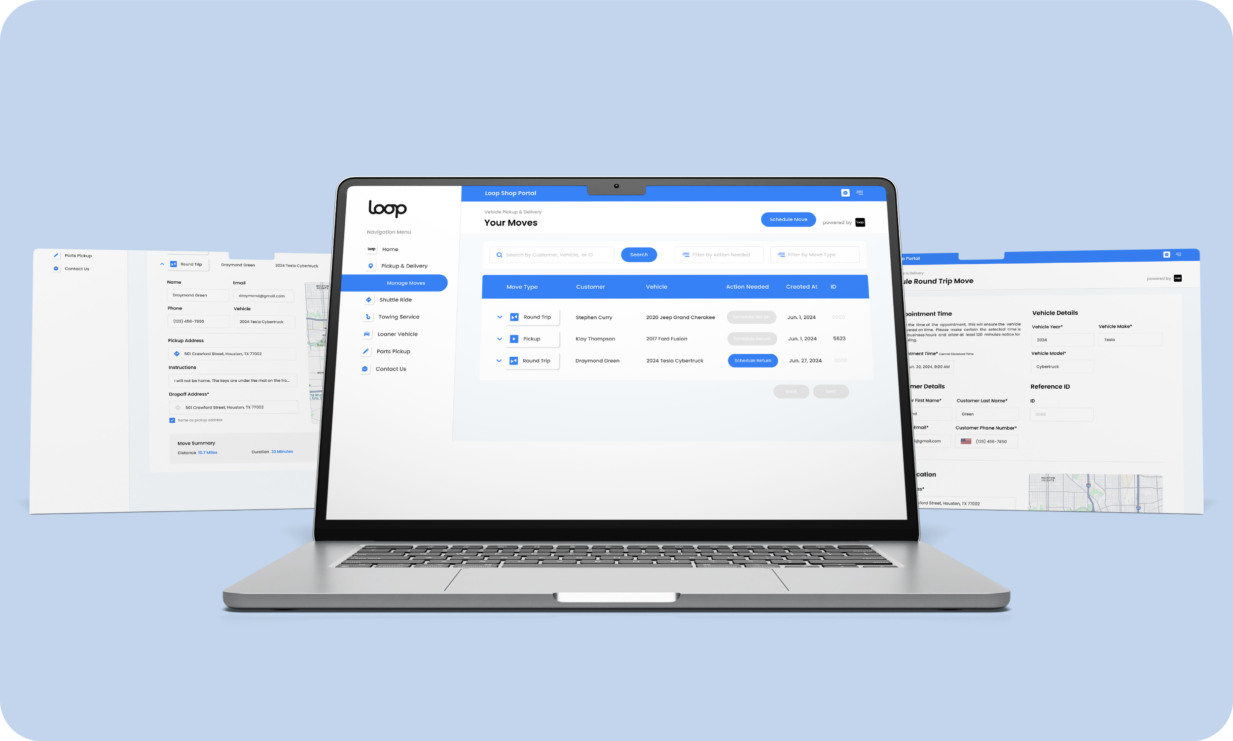 A preview of the Loop Dealer Portal project.