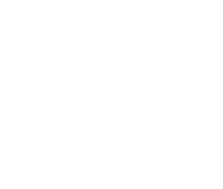 White outline of a heart intertwined with a line forming a smaller heart on a black background.