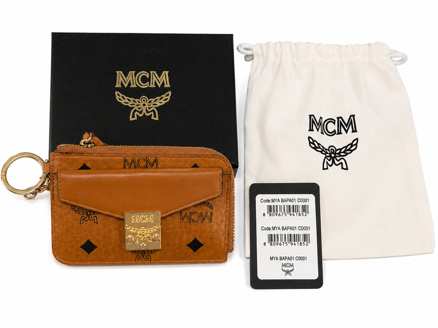 MCM Card Zip Wallet