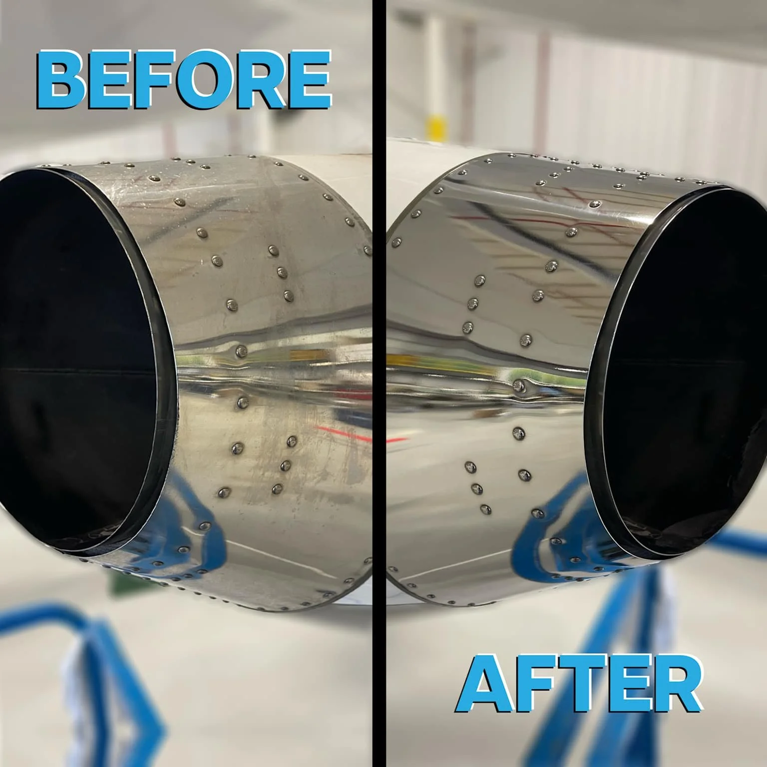 before and after a polish 