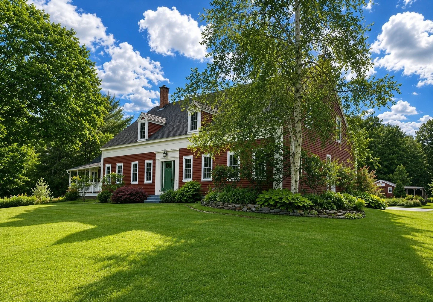 Saltmark Farm in Windham, Maine, home to our Nigerian Dwarf dairy goat herd.