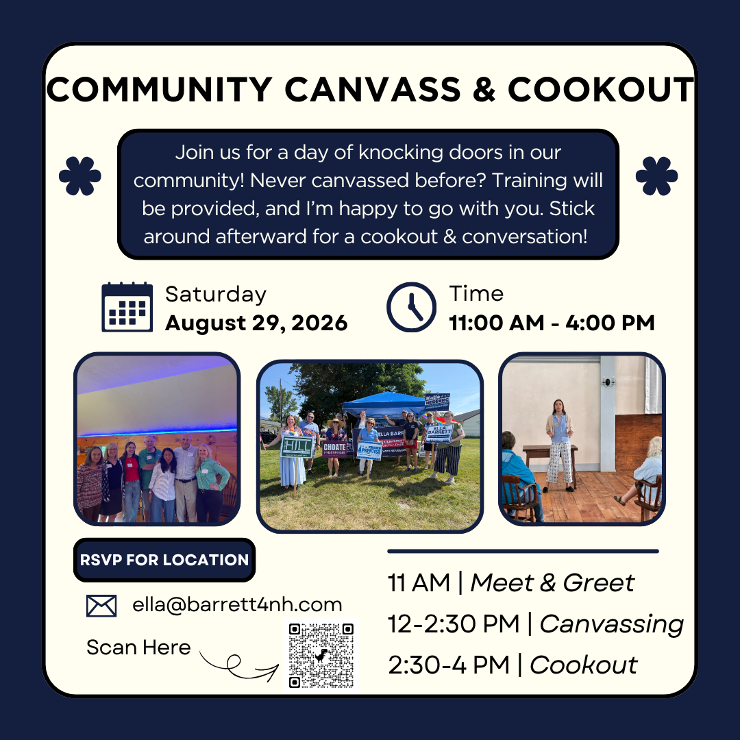 Community Canvass & Cookout