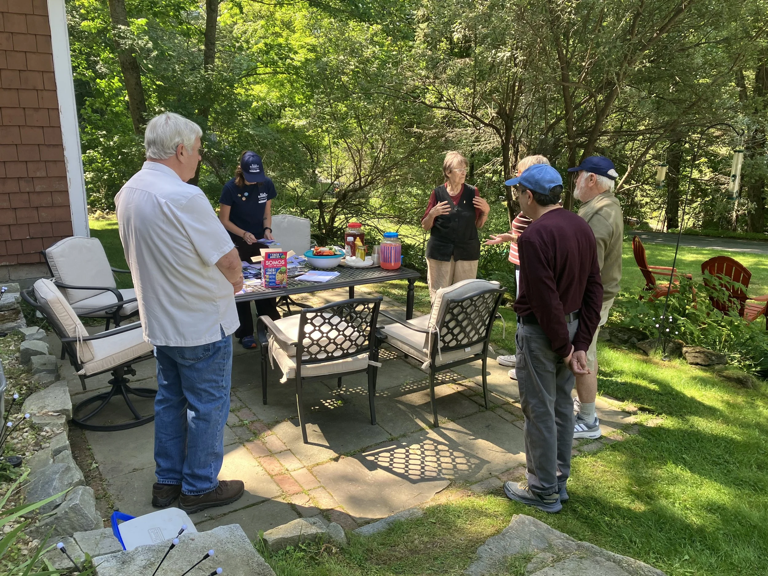 Volunteers preparing to canvass at a Canvassing Launch and Cookout
