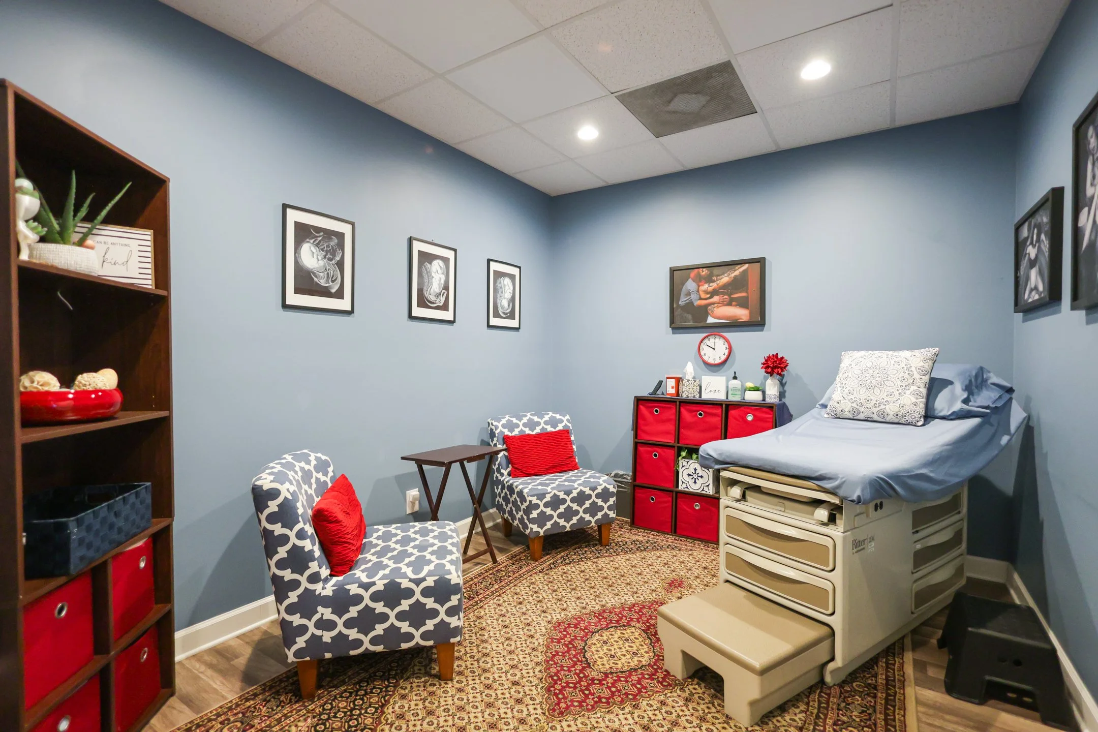 clarksville midwifery prenatal exam room