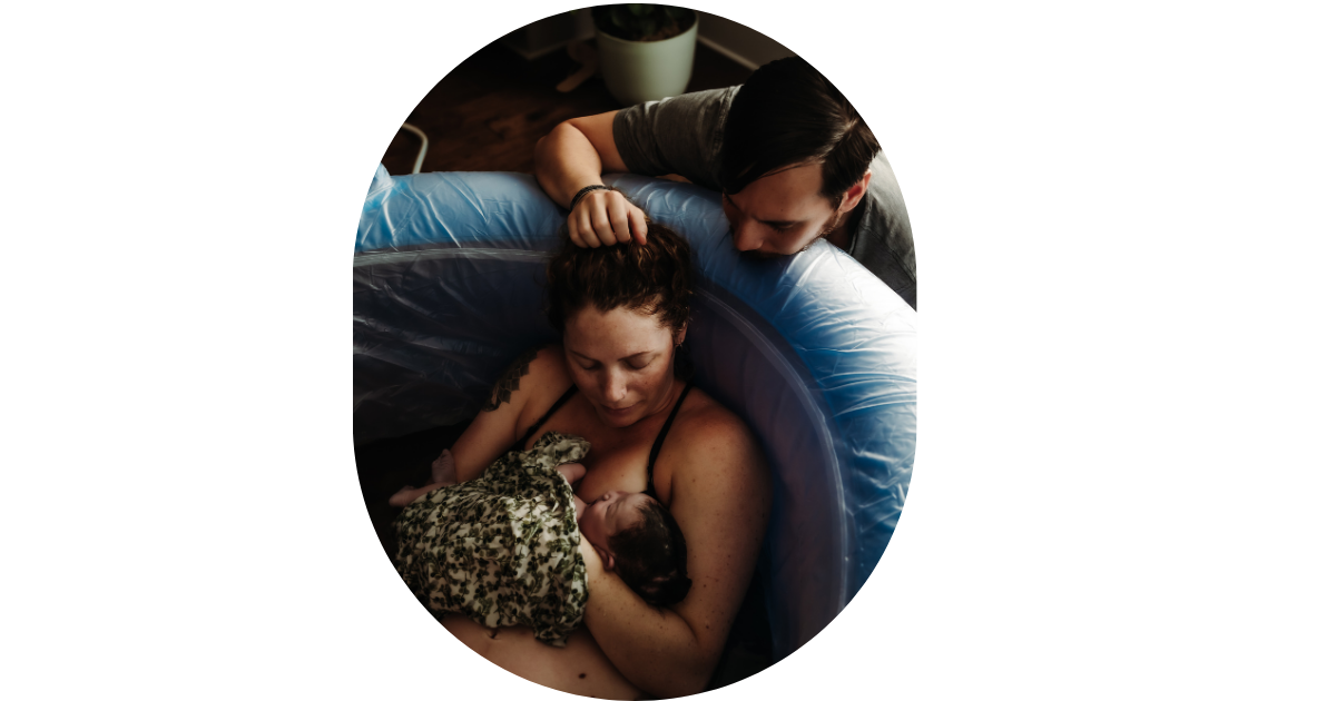 woman holding newborn skin to skin