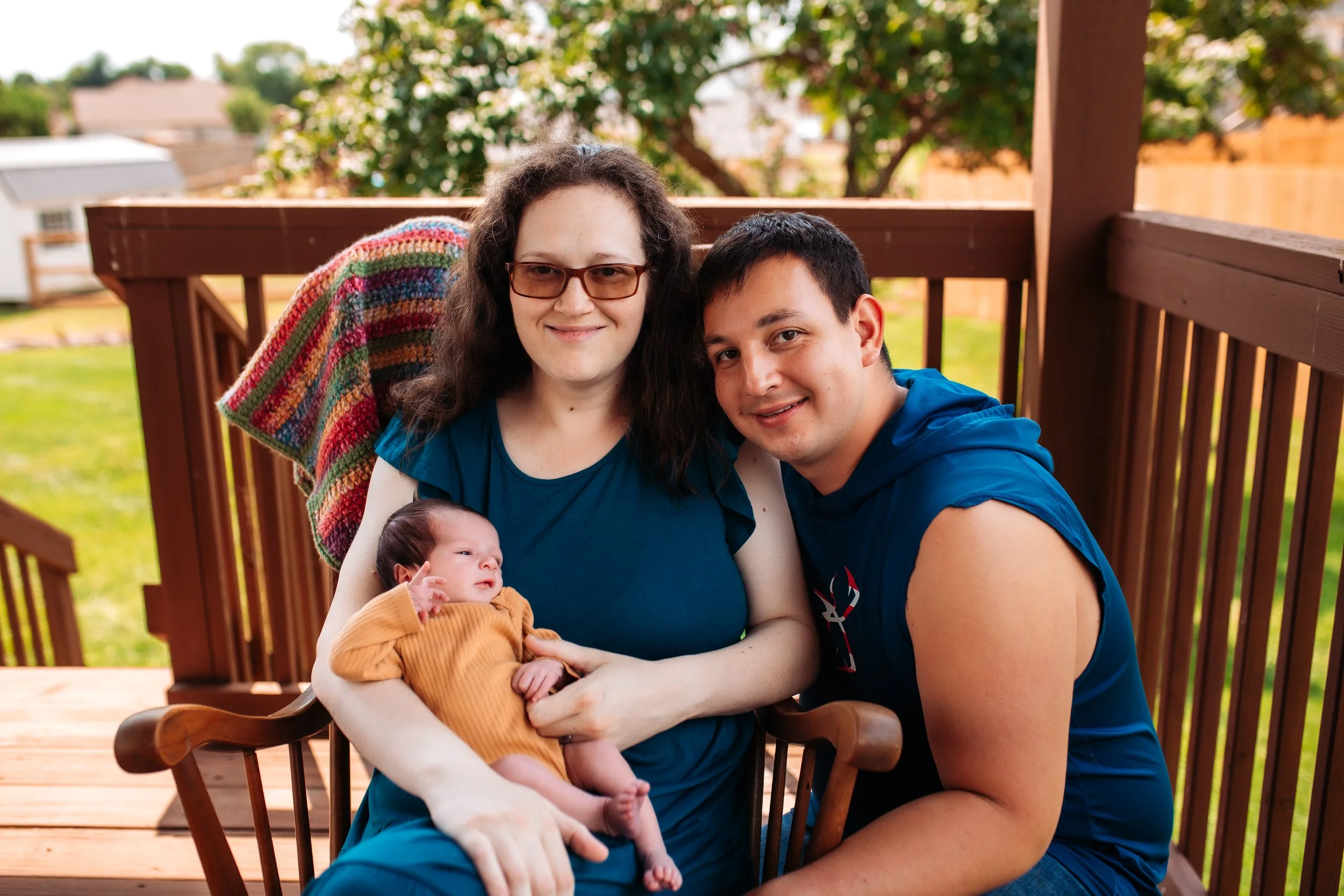 Christy Peterson Andrade CNM, MSN, APRN and family