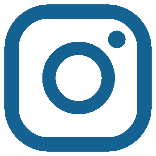 Instagram logo in blue and black