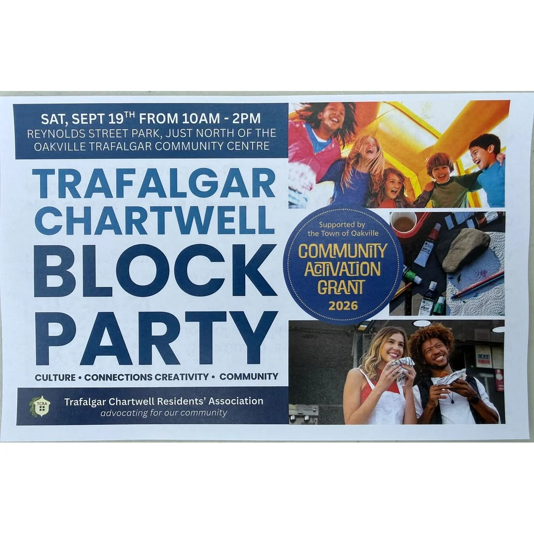What a day, TCRA! 🎨💙

Over 200 people came out for the first annual Trafalgar Chartwell Residents' Association Block Party, and it was such a joy to see. Kids made art, neighbours met for the first time, and old friends caught up. Our community fel