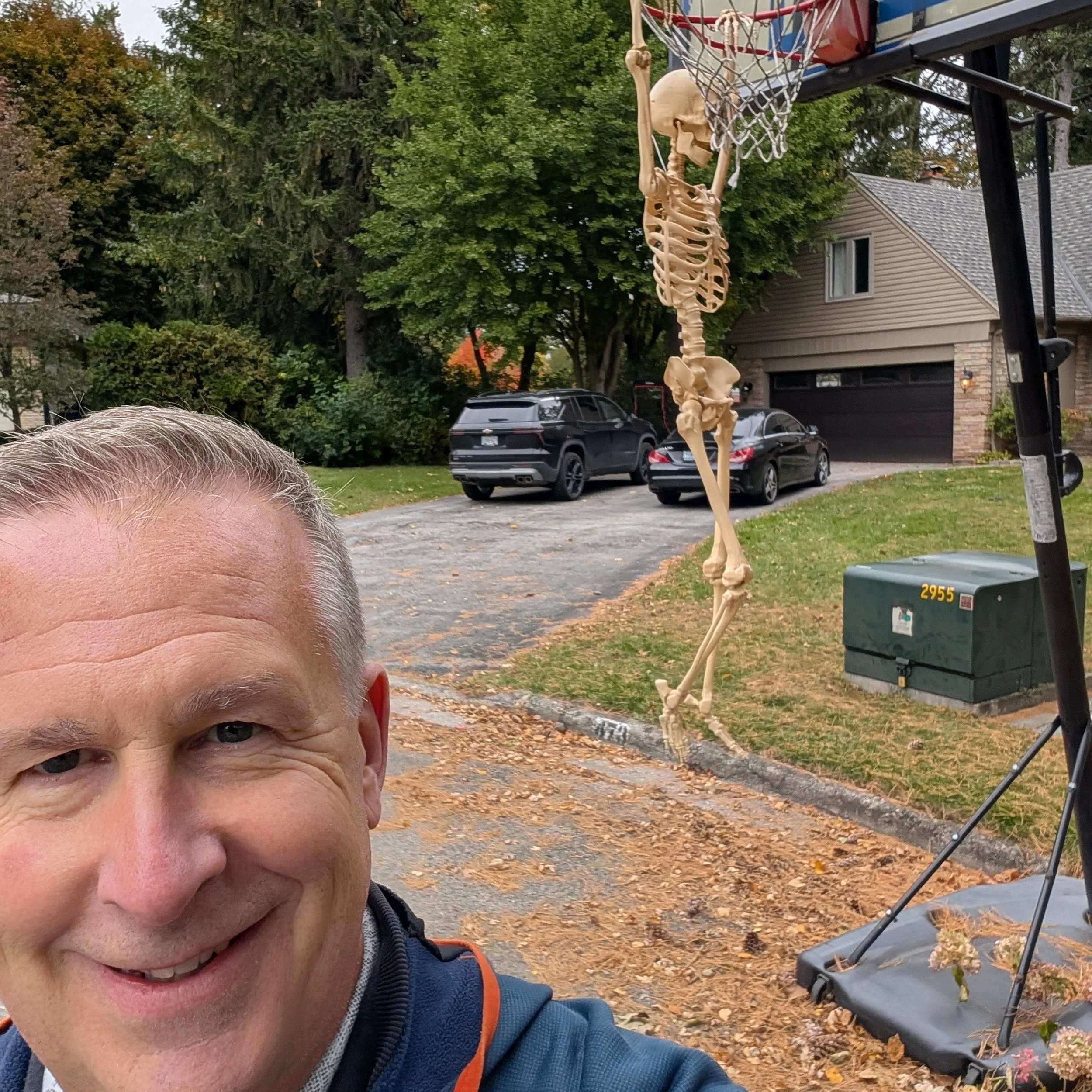 Spotted on the campaign trail: a voter who previously put it off one day too many. 💀

Don&rsquo;t hang around waiting for a better time to vote. My friend in the background did, and look how that turned out. 💀🏀

Today is the last day you can vote 