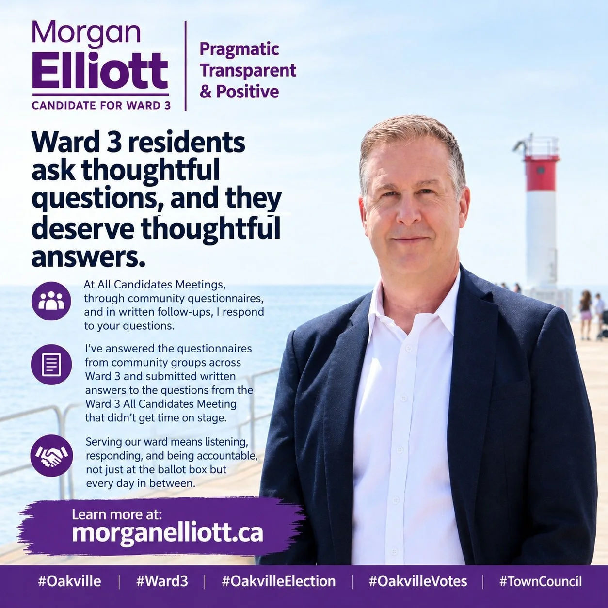 🗳️ Ward 3 residents ask thoughtful questions, and they deserve thoughtful answers. 🏡

📣 Whether it&rsquo;s at an All Candidates Meeting, through a community questionnaire, or in a written follow-up, I believe every question from a neighbour is wor