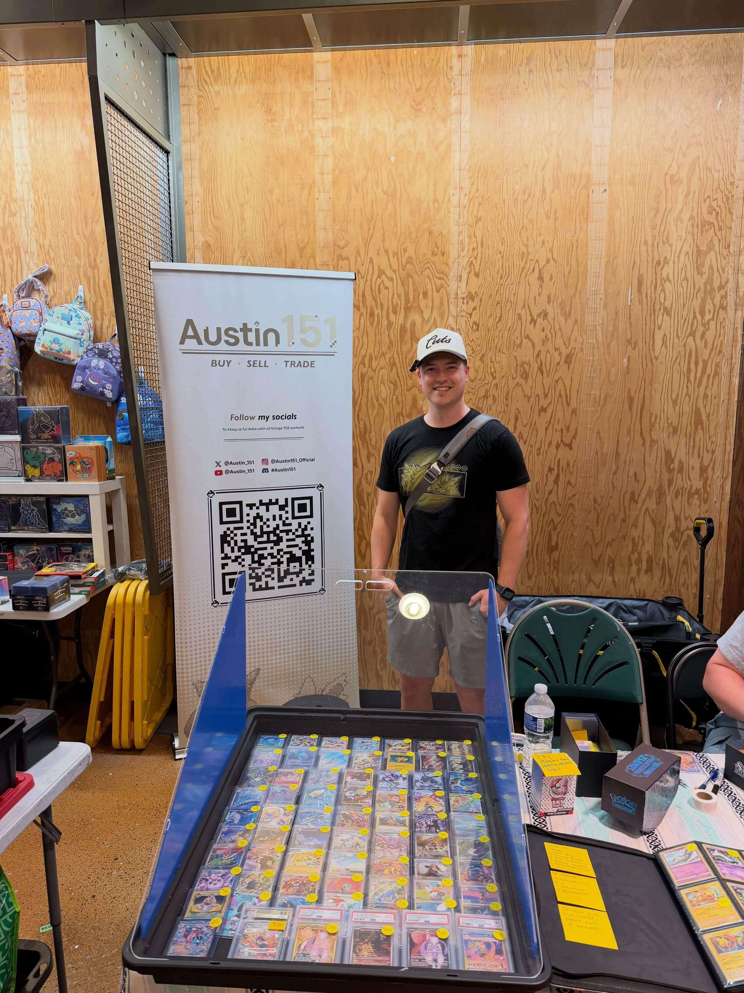 First time vending. Didn&rsquo;t know what to expect. Left knowing I&rsquo;d do it again in a heartbeat.

Talked Pok&eacute;mon with everyone who walked up &mdash; modern, vintage, find binders, want lists, all of it. Bought or not, every conversatio