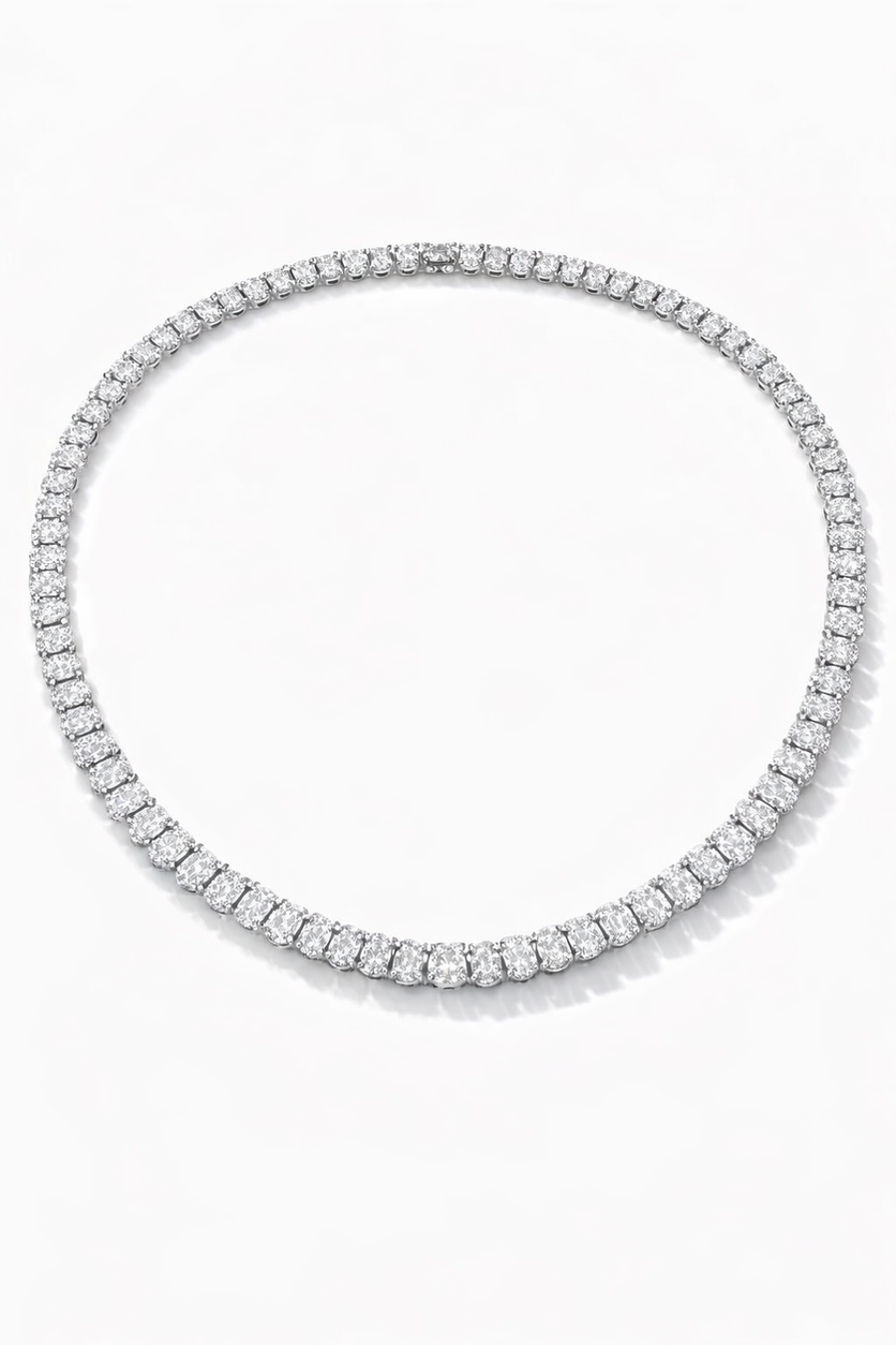 Round Tennis Necklace