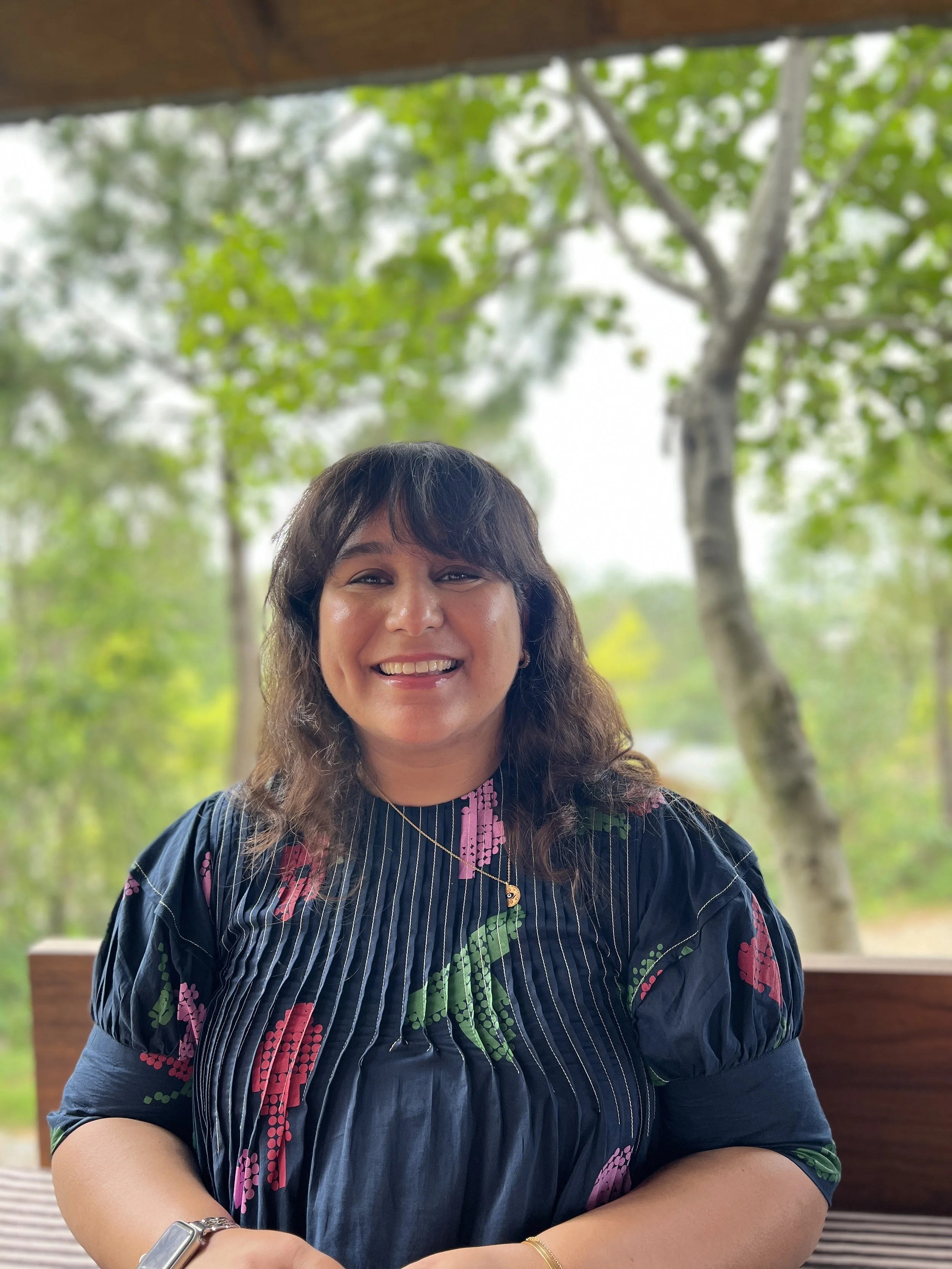 This is a photo of Tanya Bhardwaj, co founder of The Grammar Room, Creative Director at 31-12 Studio