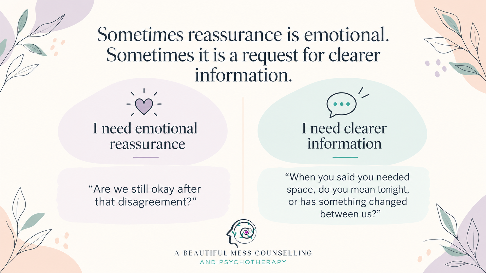 Is this emotional or a request for clearer information?