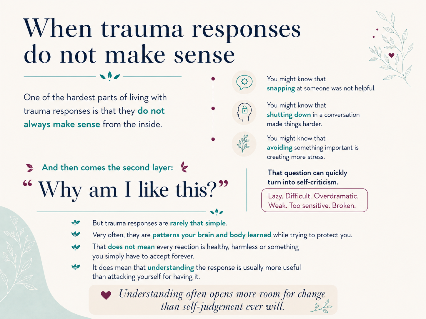 When trauma responses dont make sense