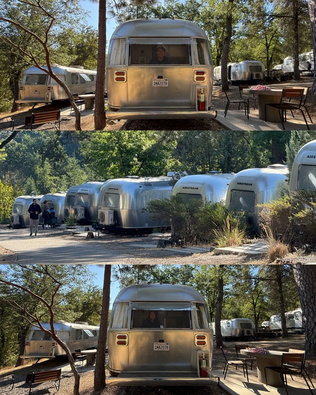 A romantic trailer stay tucked among the trees, with cosy campfire nights… definitely one of the coolest stays of the trip, but still not proposal worthy enough. 🤷‍♀️