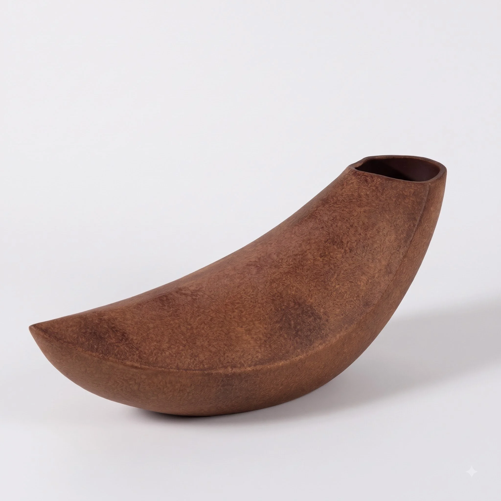 Terra Crescent Ceramic Vessel
