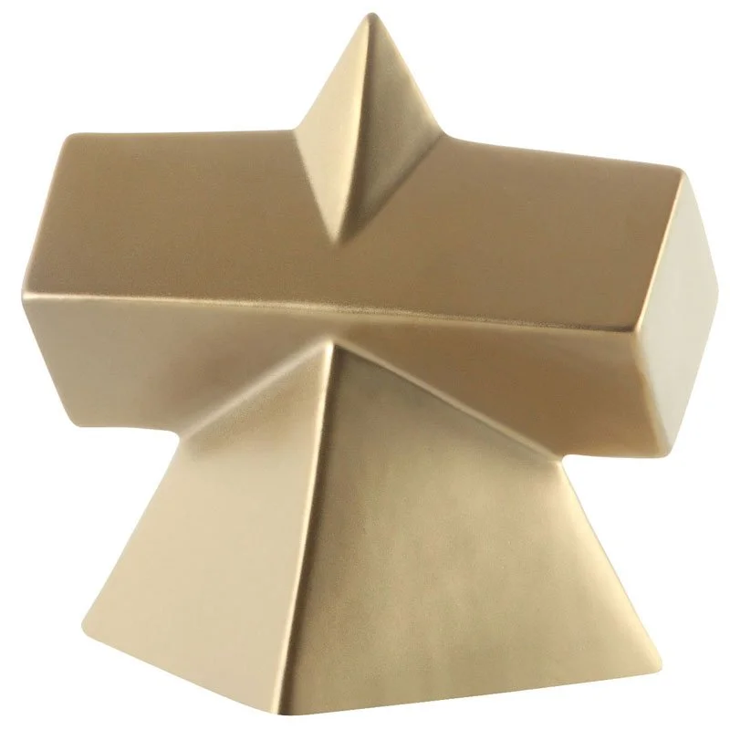 The Prism Gold Geometric Abstract Sculpture