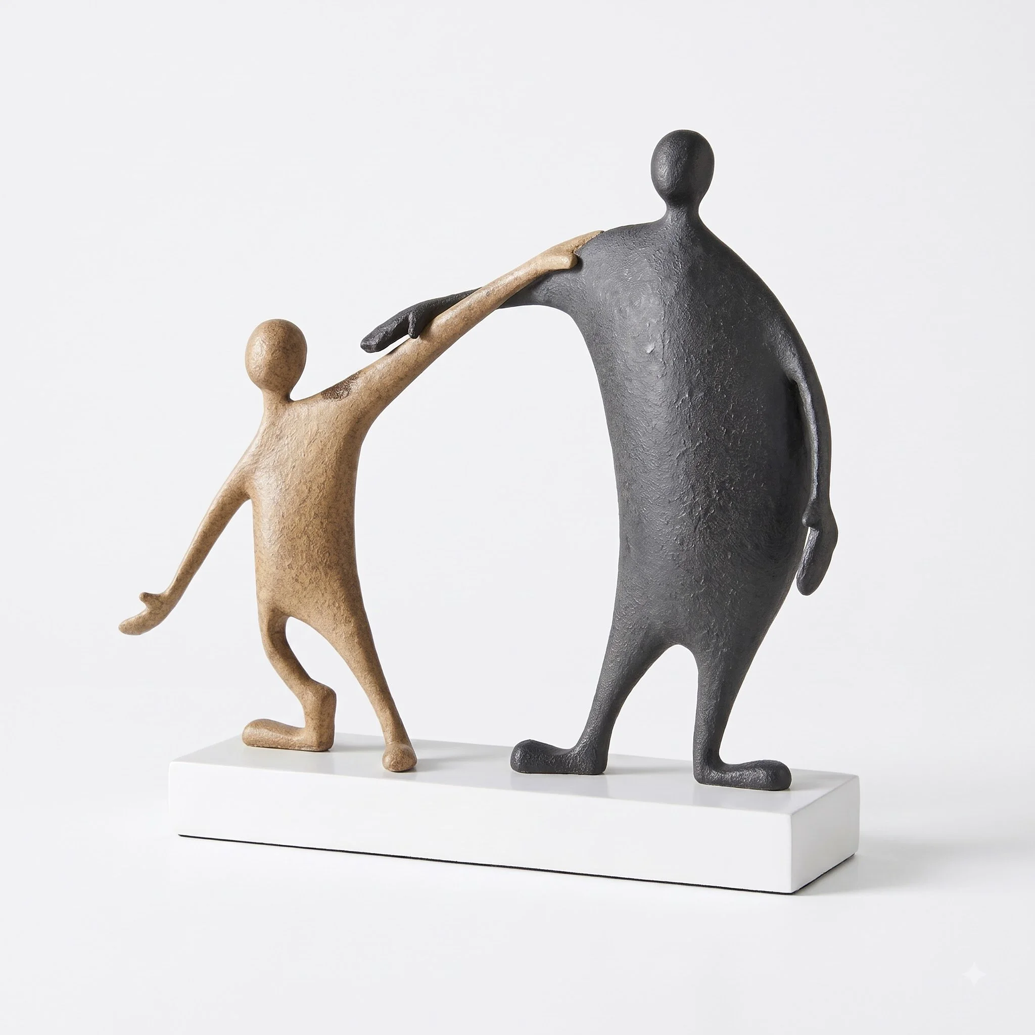 The Bond of Guidance Abstract Figure Sculpture