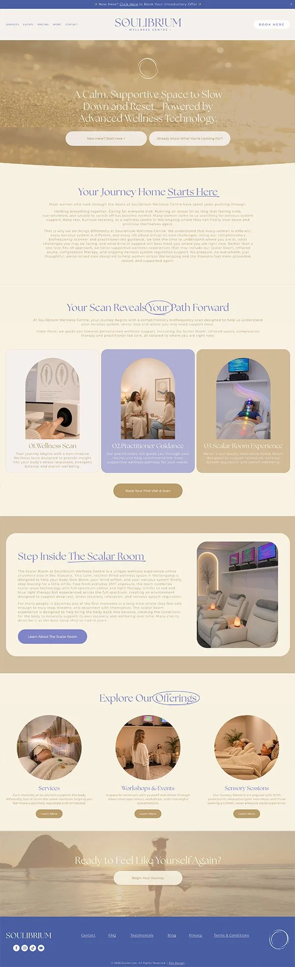 Soulibrium Wellness Centre Website Design 2026 - Marisa Robinson Digital