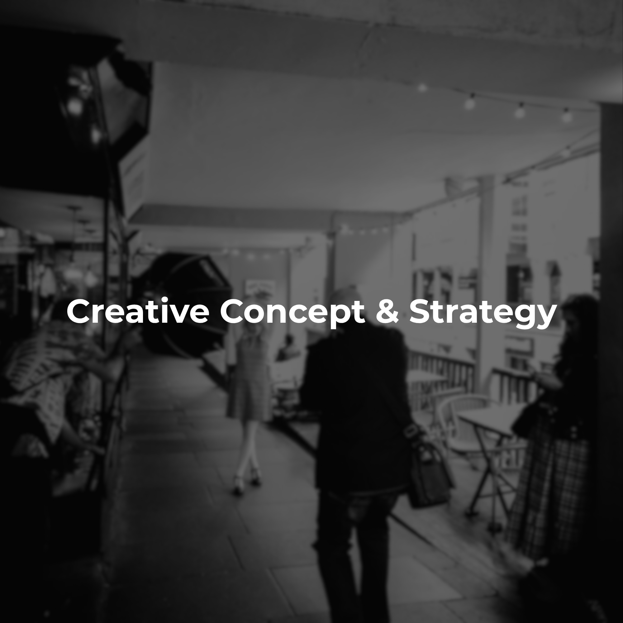 Creative concept and strategy for a visual storytelling project, developed for a commercial production.