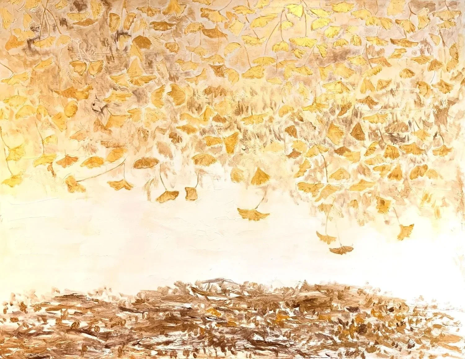 銀杏大地
亞克力/畫布， 111x91 公分

Ginkgo Delight
acrylic on canvas, 46x36 in

#2025