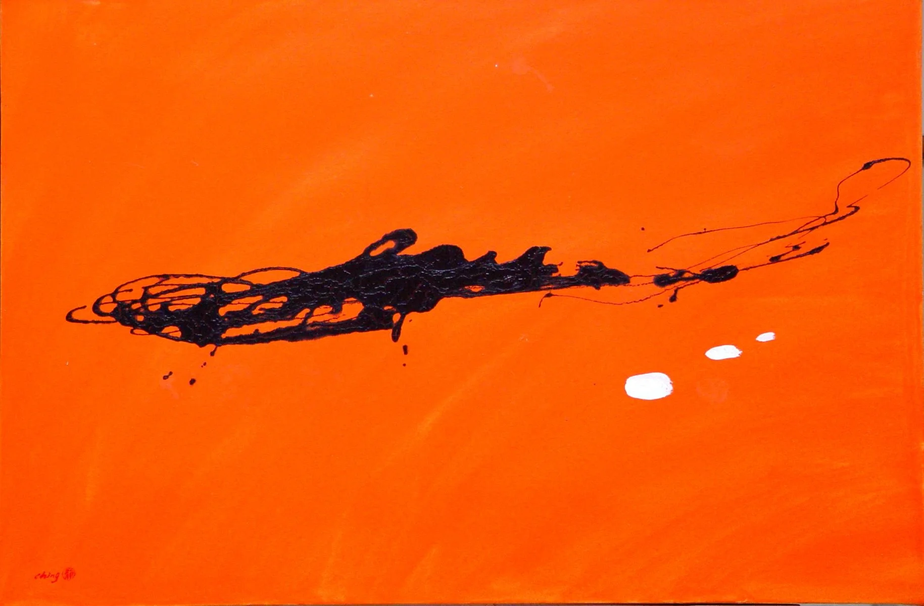 一筆天涯，
亞克力顔料，76x61 公分

A Brush Stroke to the Horizon,
acrylic on canvas, 30x24 inch

#2010