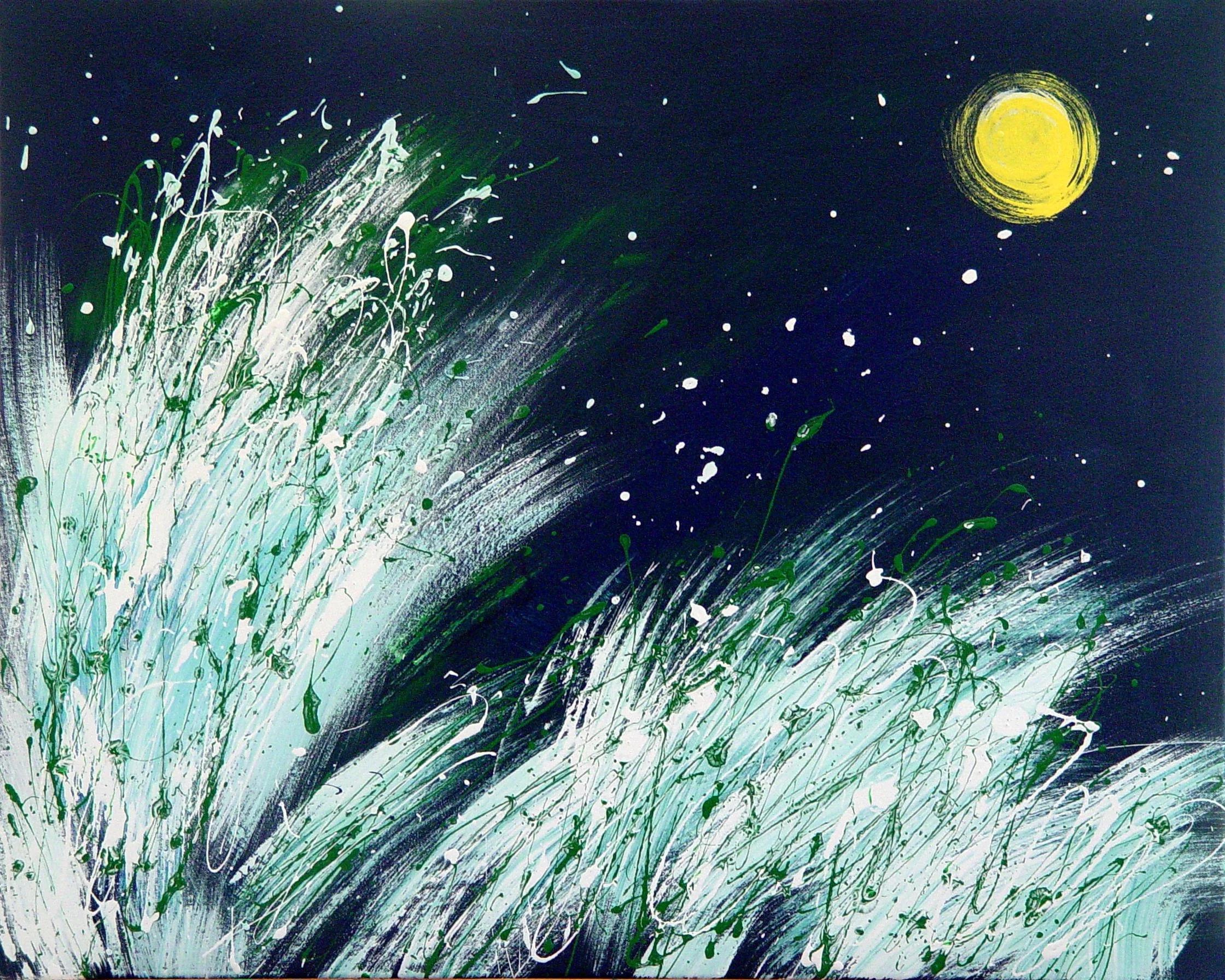 月明風清
亞克力/畫布，78x62 

Moonlit Breeze
acrylic on canvas, 31x25 inch

#2006