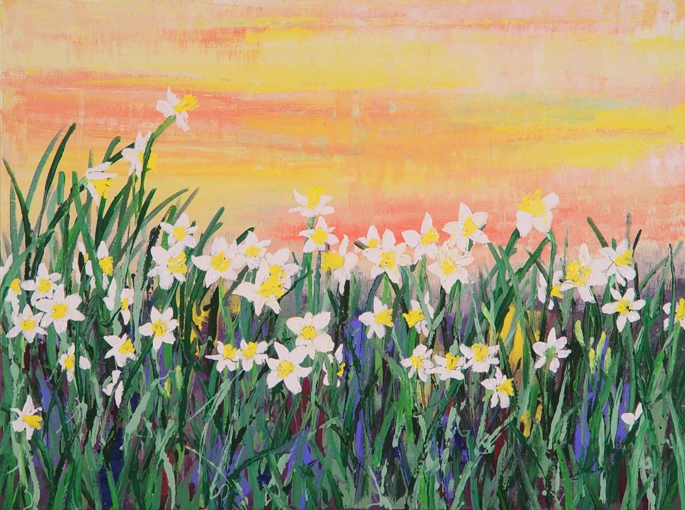 迎春，
亞克力顔料，100x76 公分

Herald of Spring
acrylic on canvas, 40x30 inch