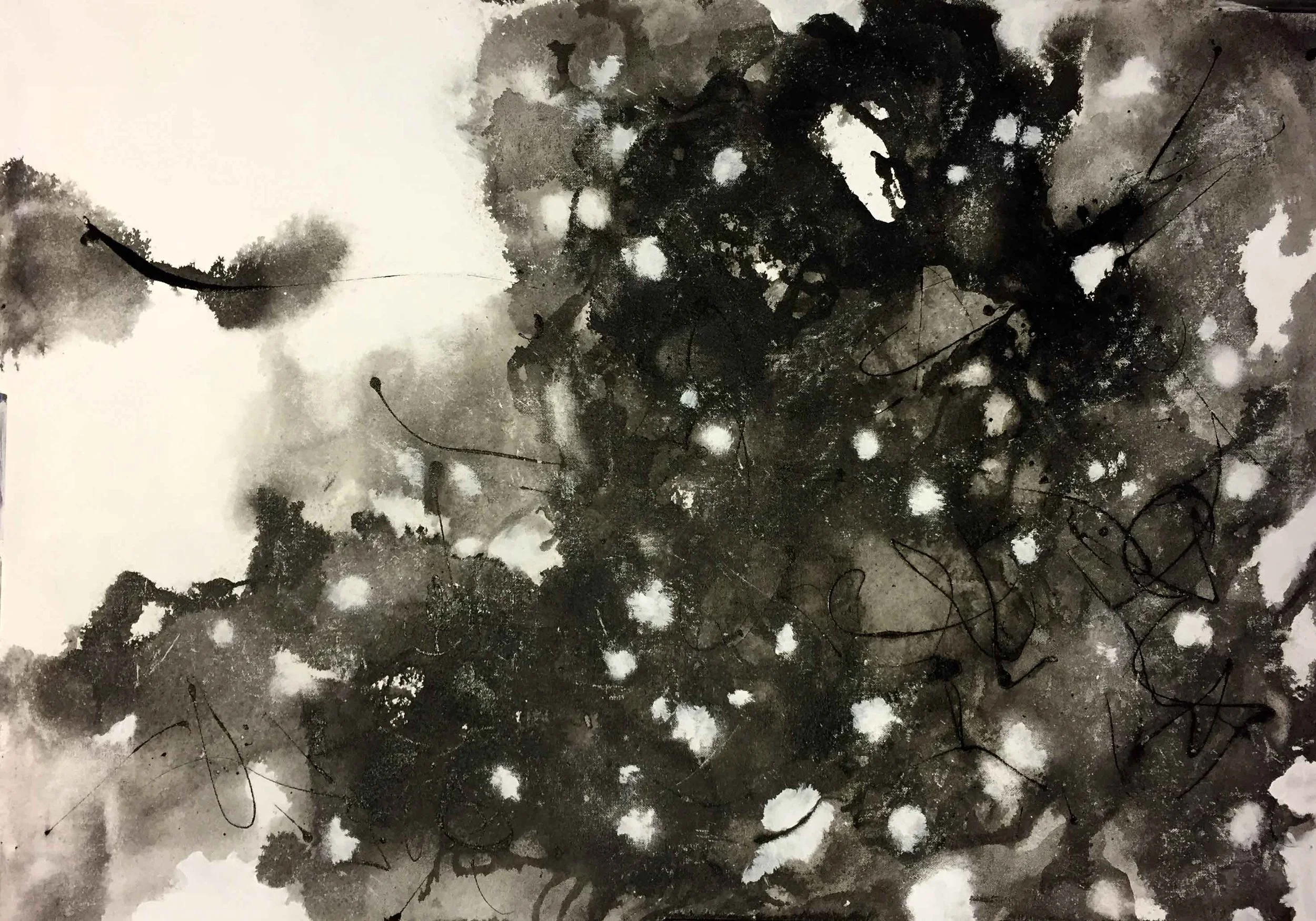 樹隙天光
亞克力/畫布，90x64  公分  

Sky Through the Trees
Acrylic on canvas, 35x25 in

#2016
