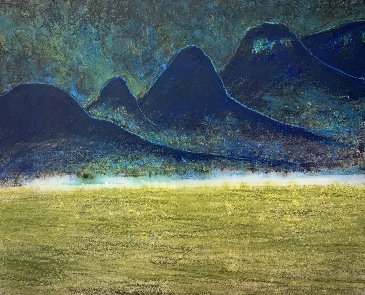 暮野微光
複合媒材/紙本，46x40公分

Morning Has Broken
mixed media on paper,  18x16 in

#2020