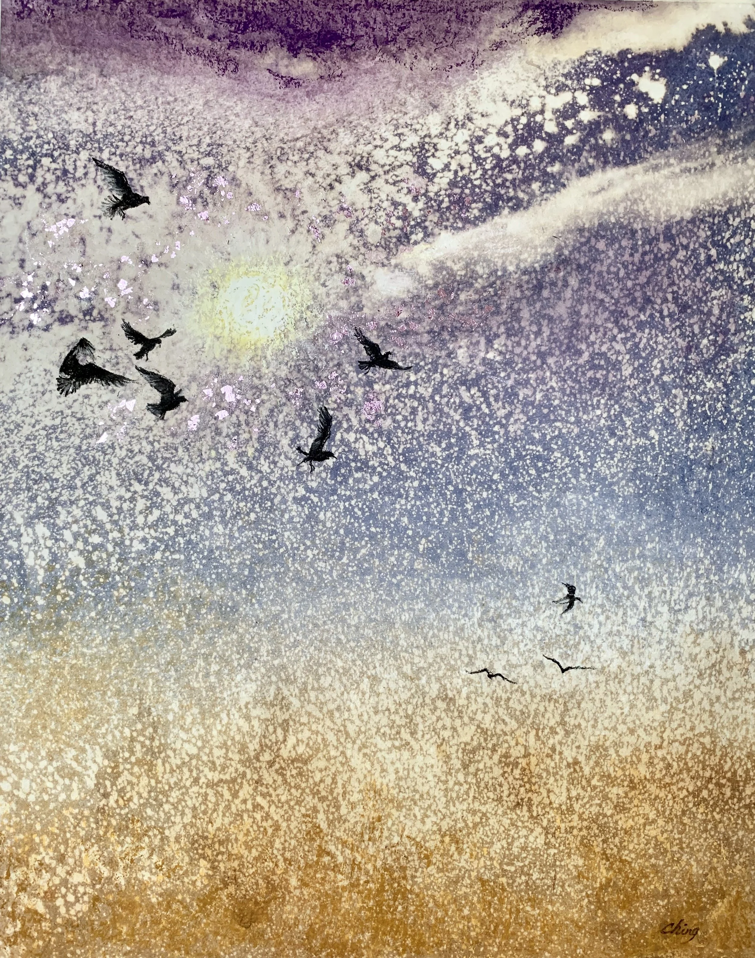 向光，
複合媒材，40x50 公分

Toward the Light,
mixed media, 16x20 inch

#2020
