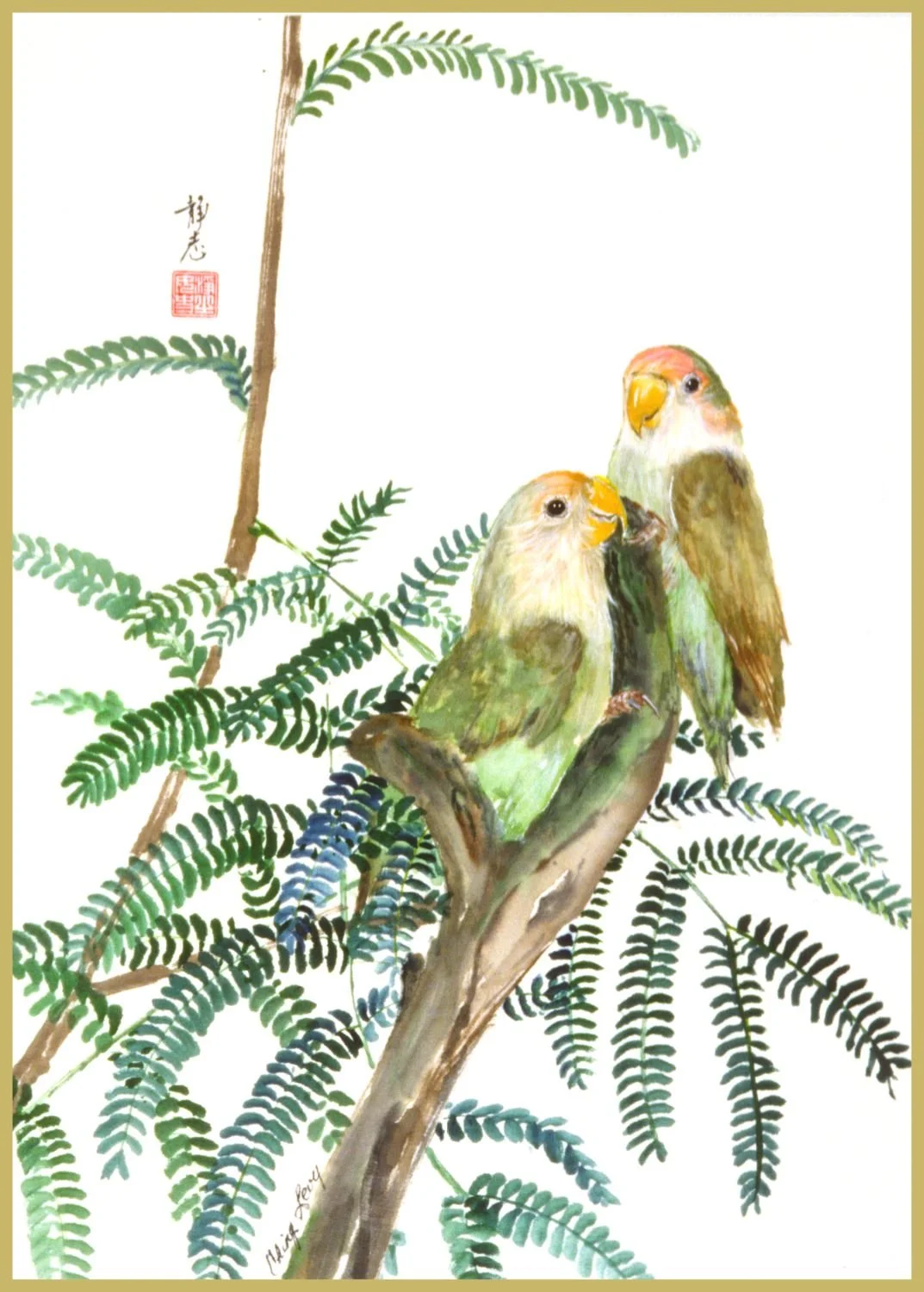 相依
水彩/絹

Companions
Watercolor on silk

#2001