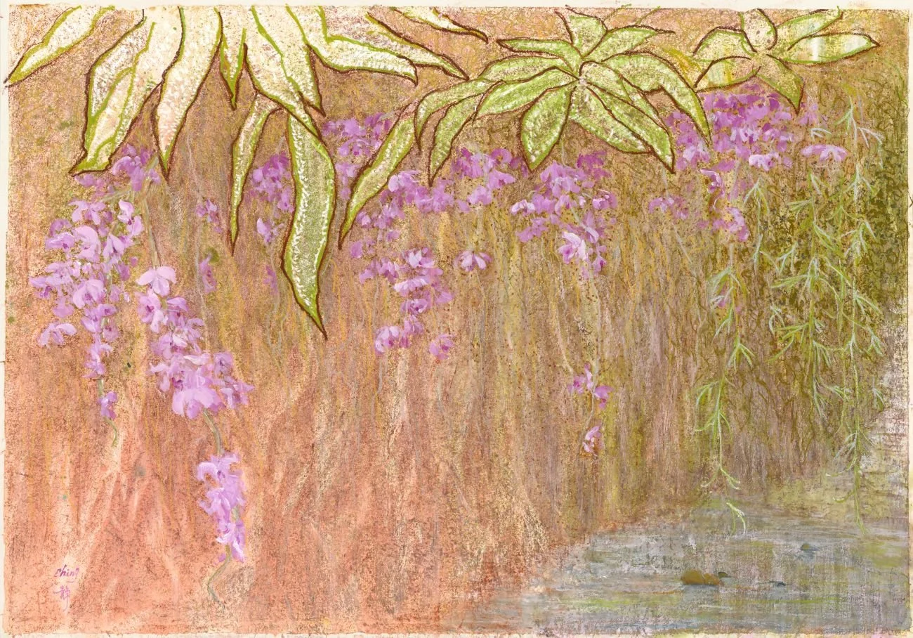 春溪水暖花垂枝
複合媒材， 107x70 cm

Spring Brook in Bloom
mixed media, 42x28 inch

#2024