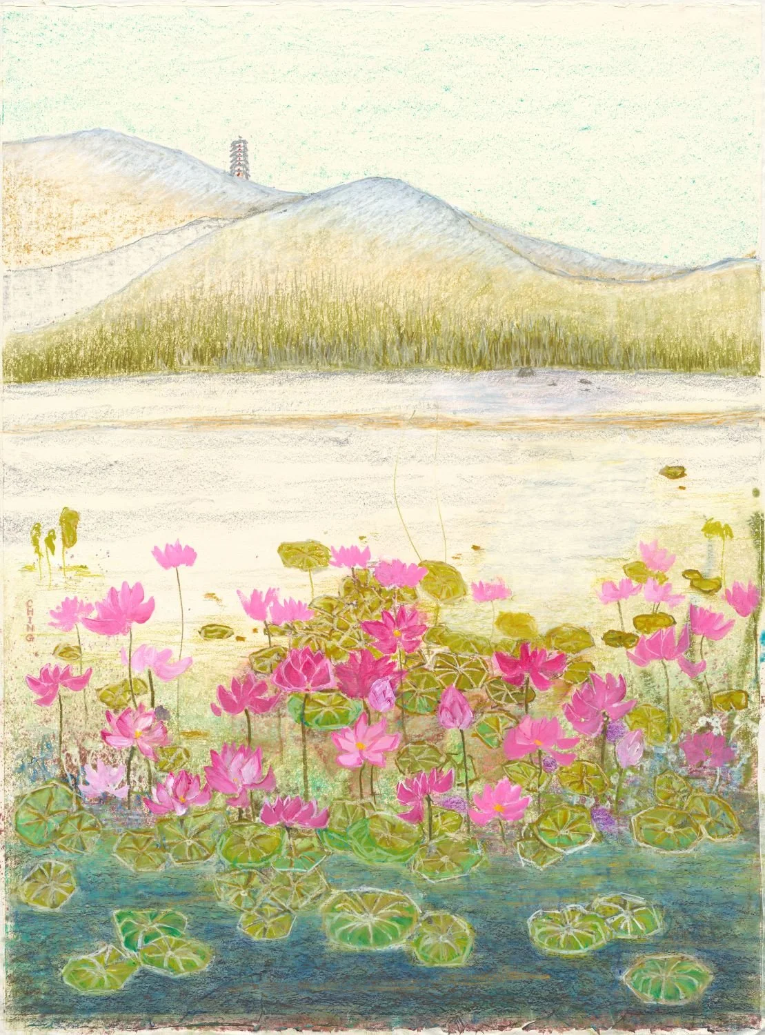 大智慧在彼岸
複合媒材， 72x96 公分

Great Wisdom Lies on the Other Shore
mixed media, 28x38 inch

#2024