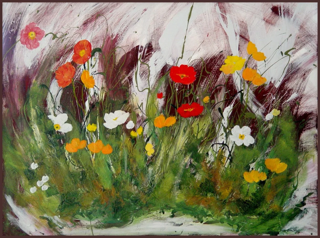 罌粟花舞
亞克力/畫布， 100x76 公分

Poppy Dance
acrylic, 40x30 inch

#2009