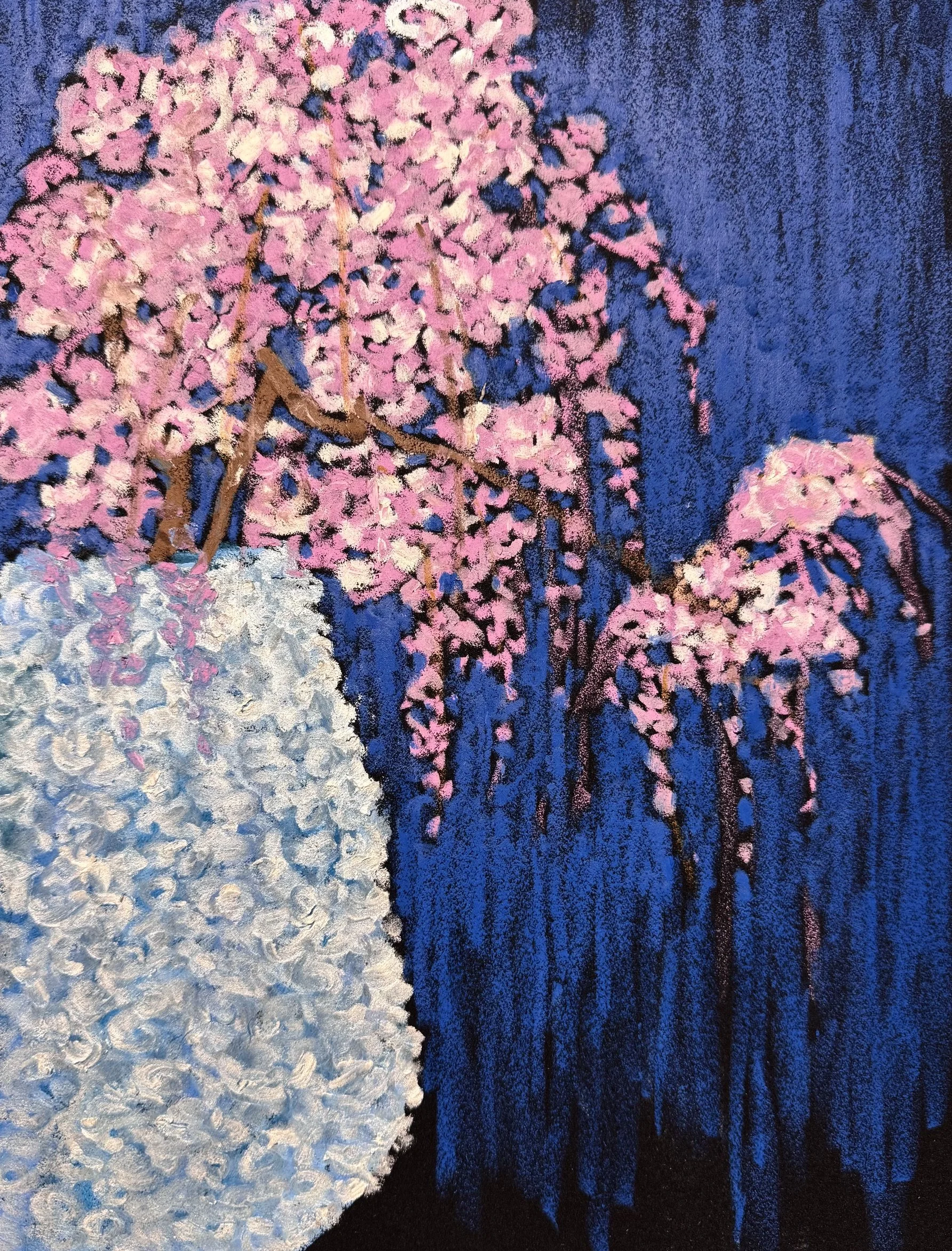 垂愛  Affection 

油性粉彩  Oil Pastel
24x32 cm, 9.4x12.6 in
2026
