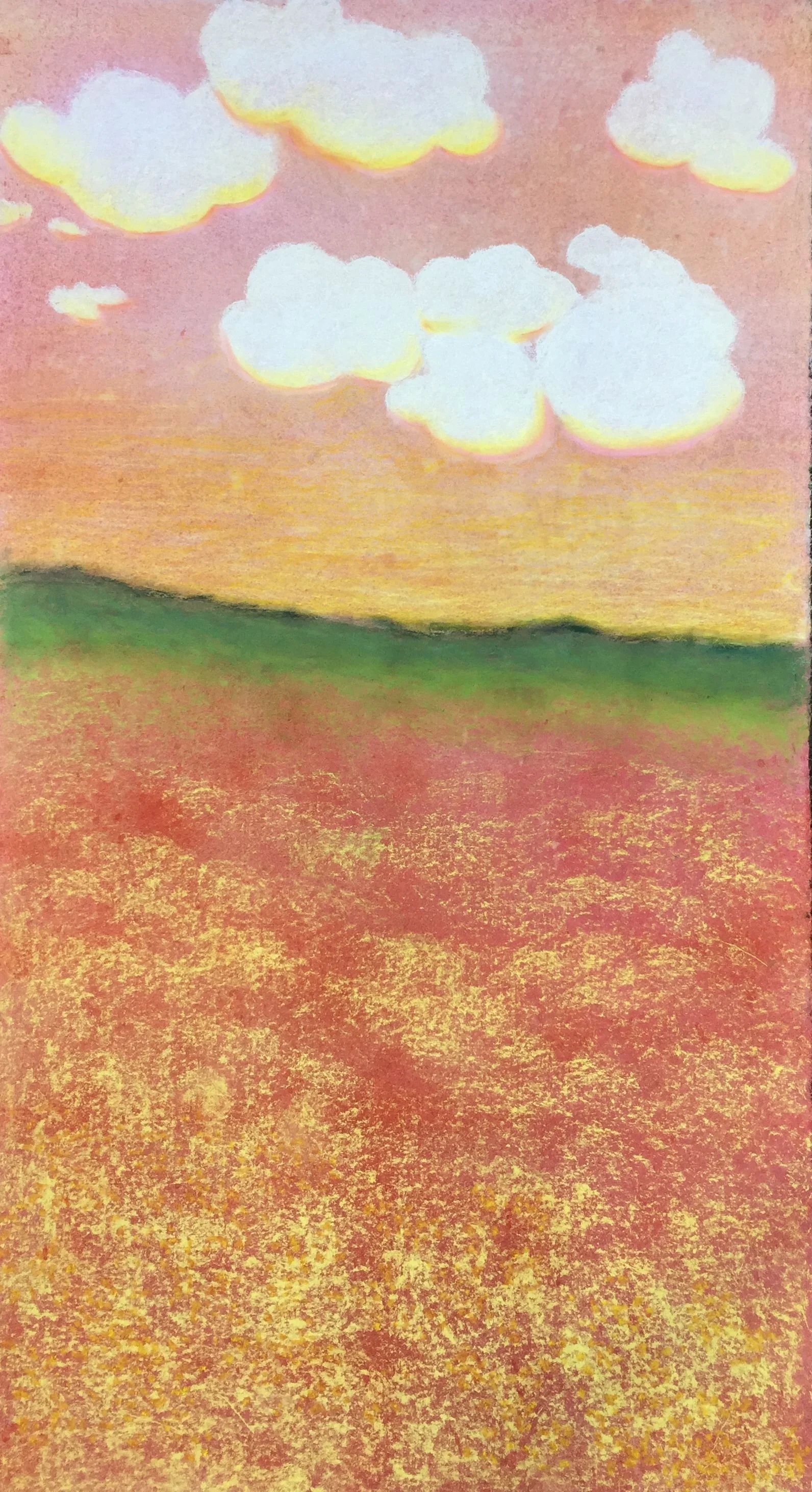 霞野,
複合媒材，76x137 cm

Crimson Meadow,
mixed media, 30x54 inch

#2018
