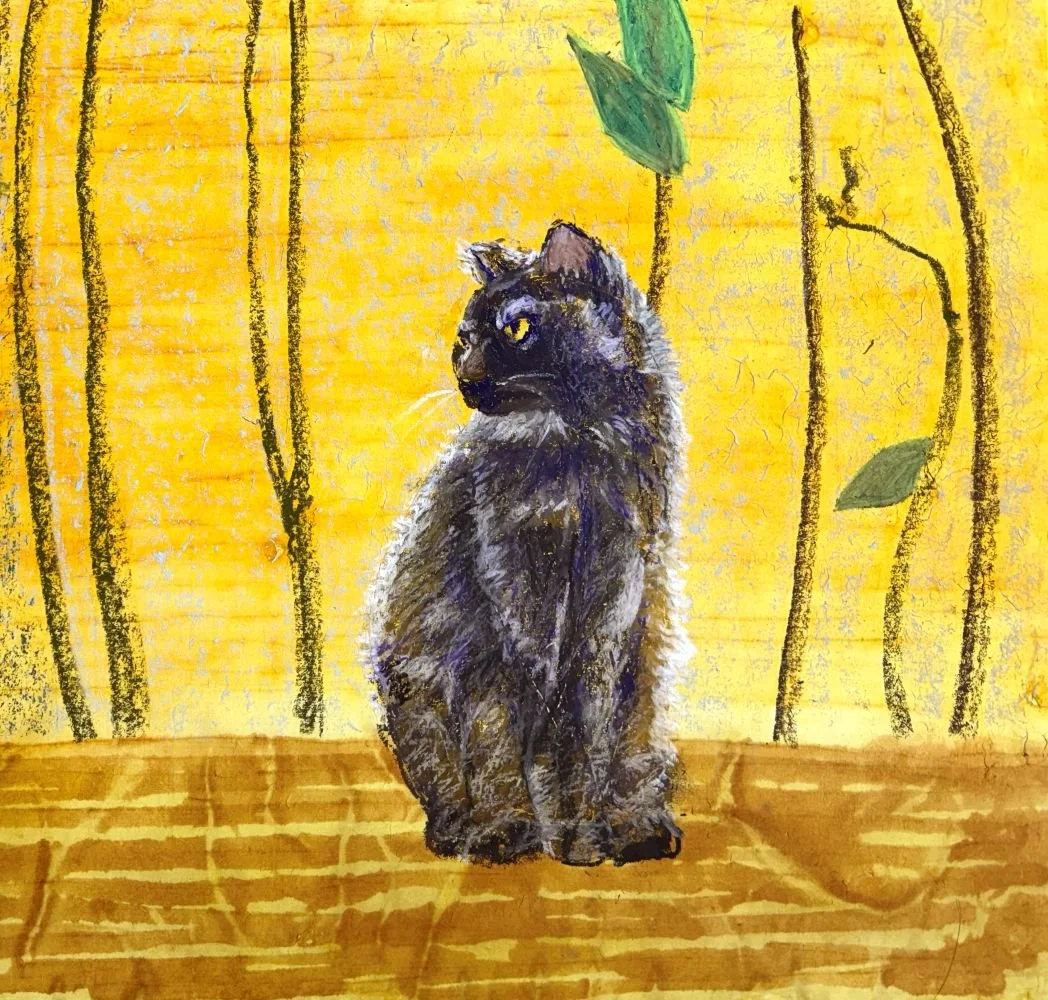 心有一思
複合媒材，

Contemplating
mixed media

#2024