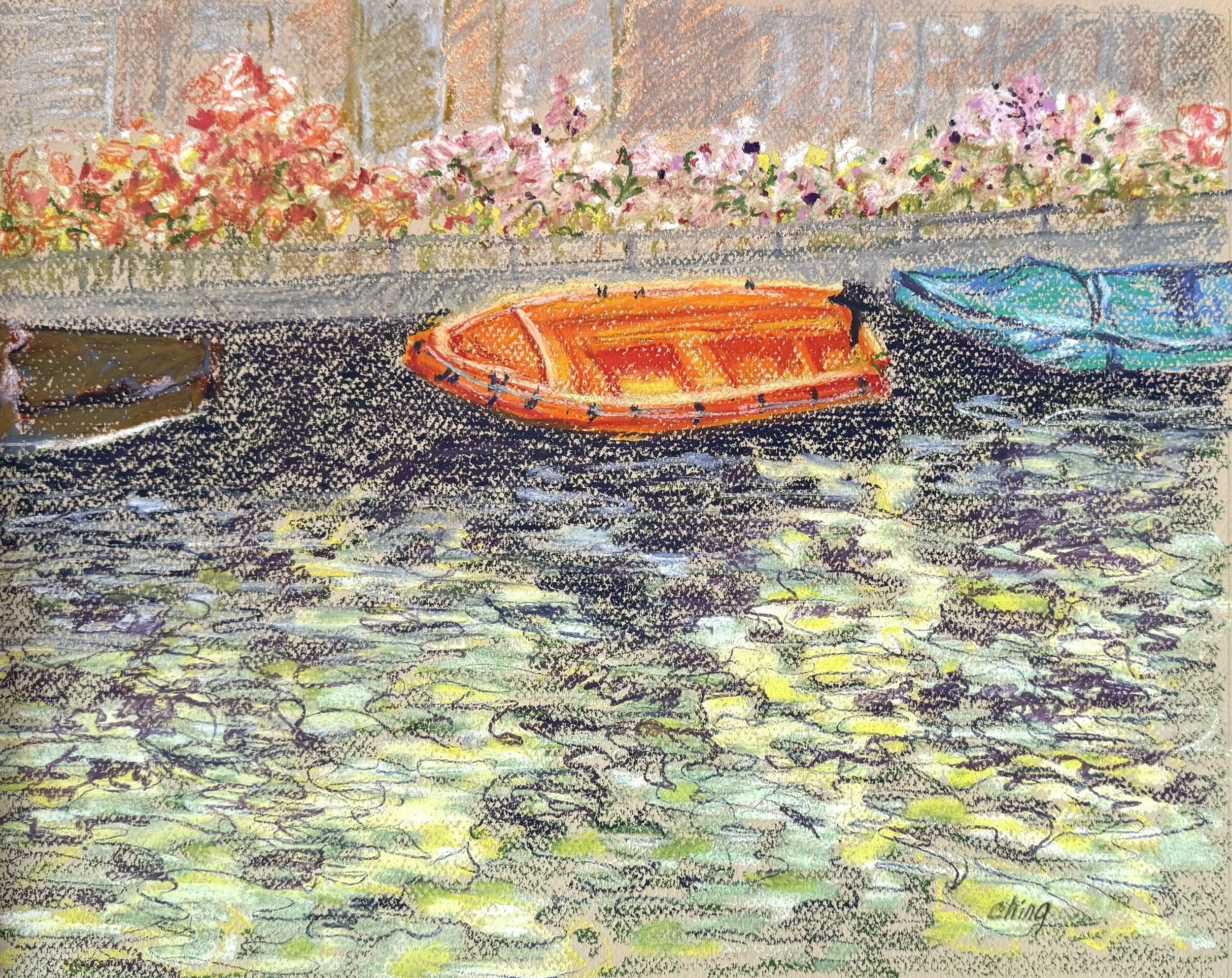 荷蘭風光
粉彩，38x28 公分

Memory of Amsterdam 
pastel, 12.5x9.5 inch

#2024