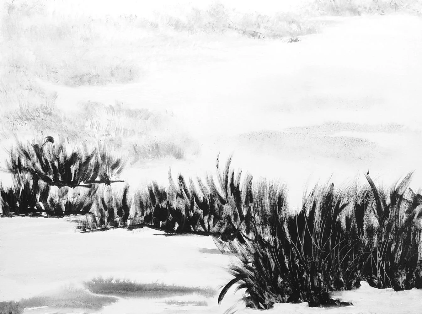雪霽
亞克力顔料/畫布， 102x76 公分

After the Snow
acrylic on canvas, 40x30 in

#2007