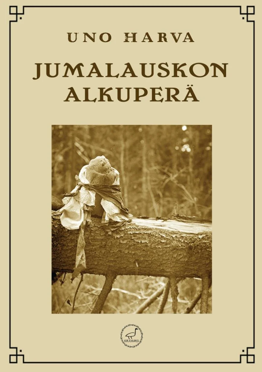 Uno Harvan Jumalauskon alkuperä -kirjan kansikuva.