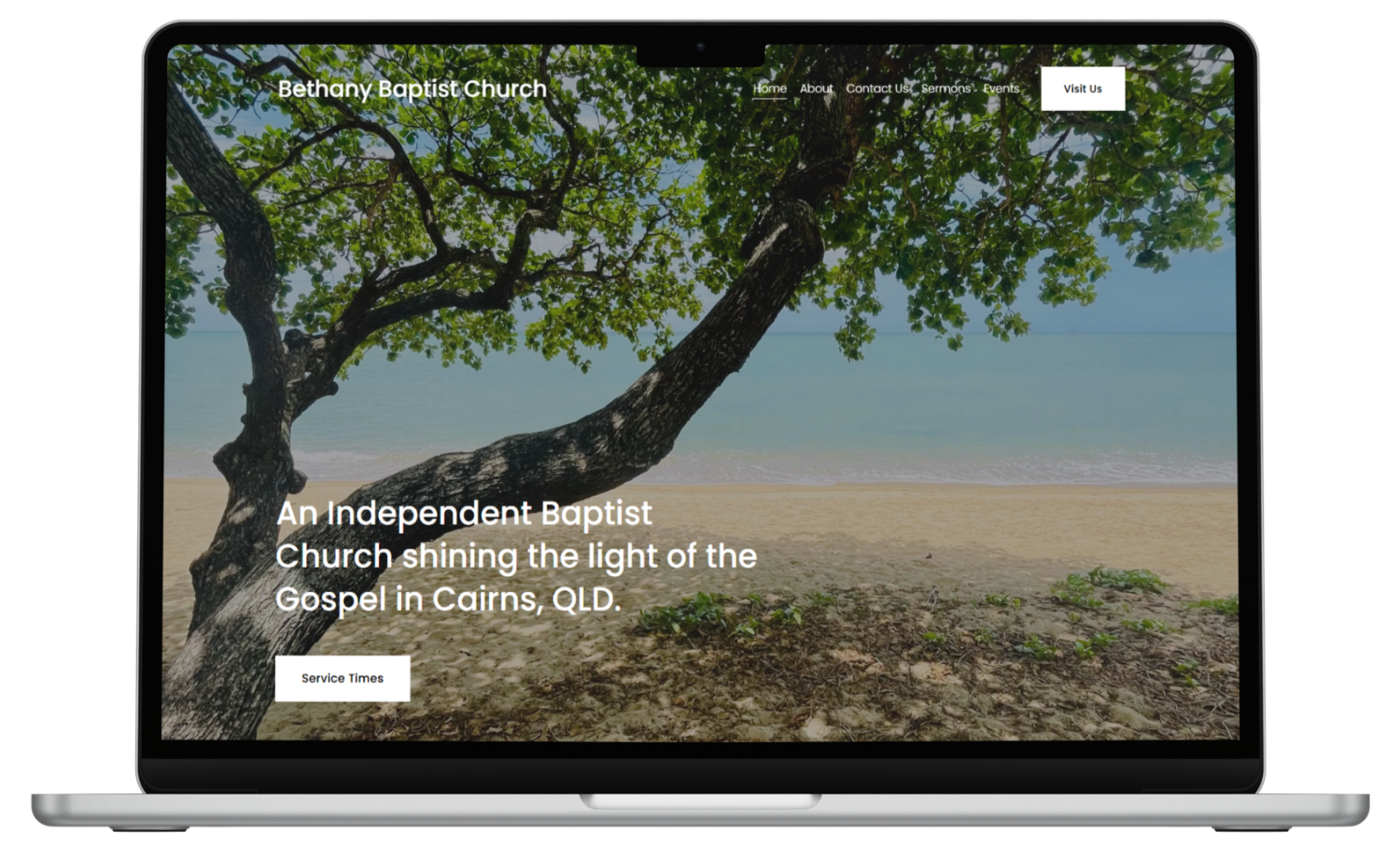 Bethany Baptist Church website design Cairns by SineWeb