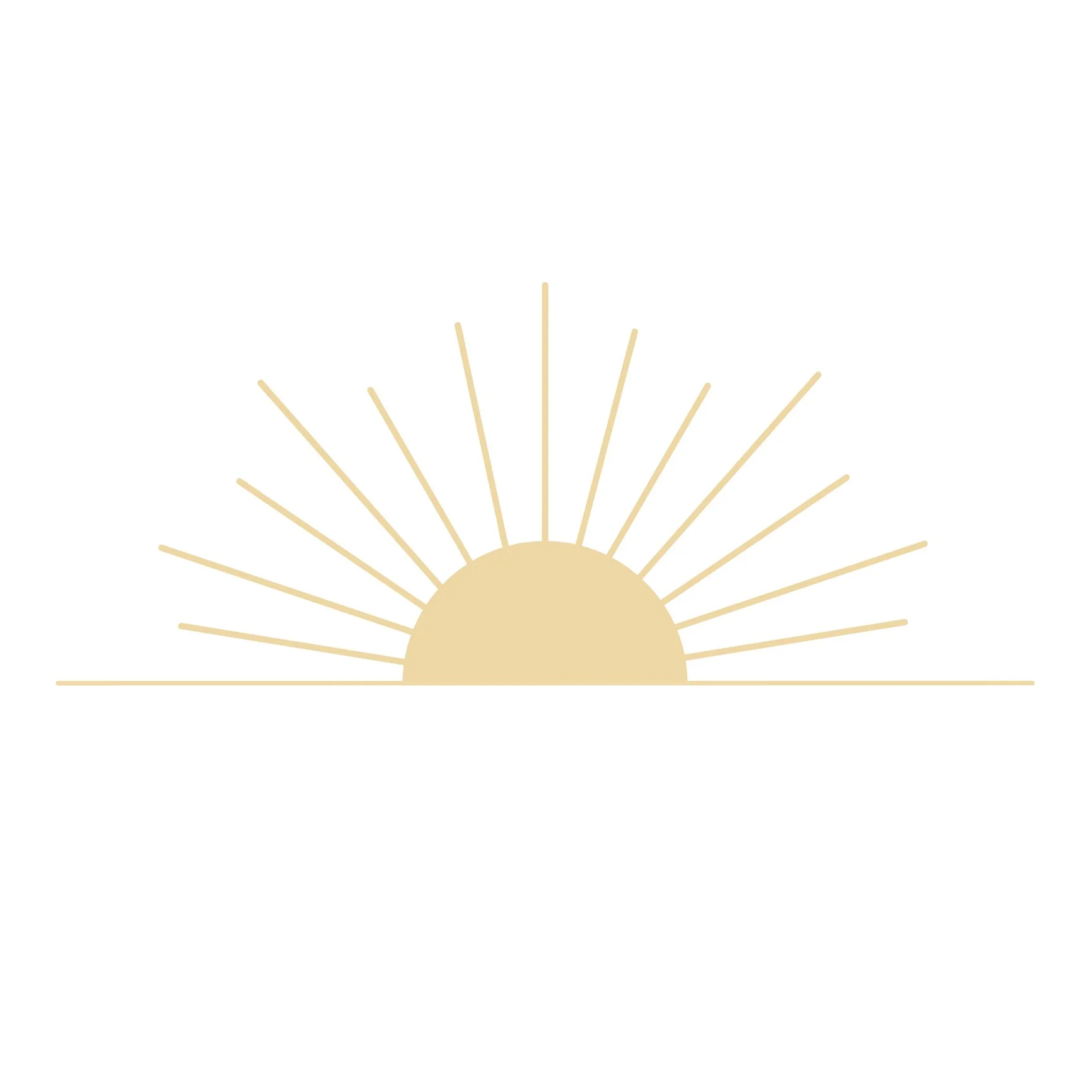 illustration of a rising sun