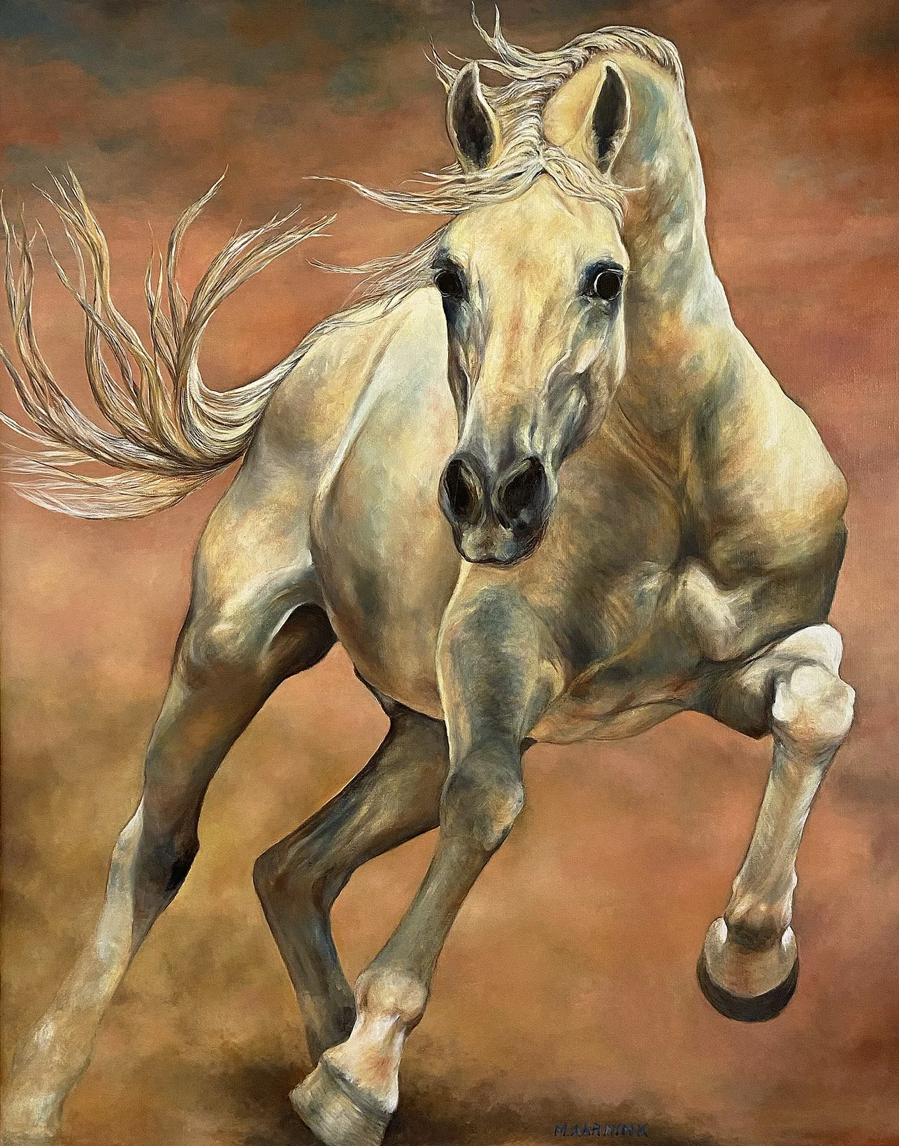 Het Gouden Paard — 80 x 100cm — Olieverf op linnen