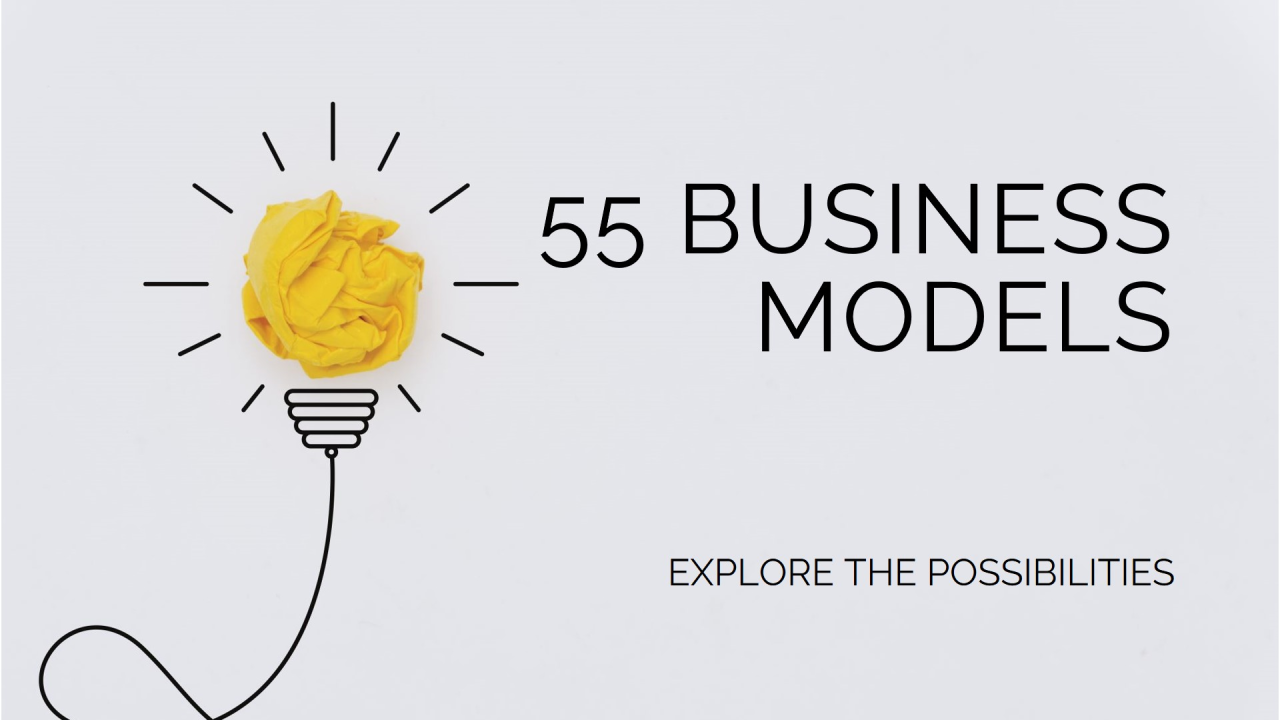 business models based on the book “The Business Model Navigator”