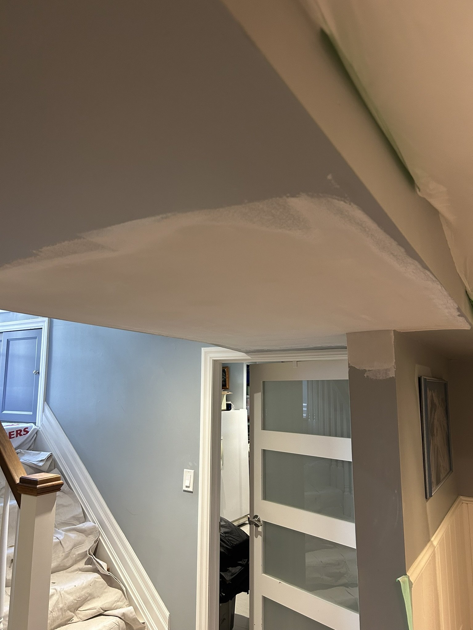Completed drywall, plastering, and painting project by Ontario Drywall Finishes in Mississauga.
