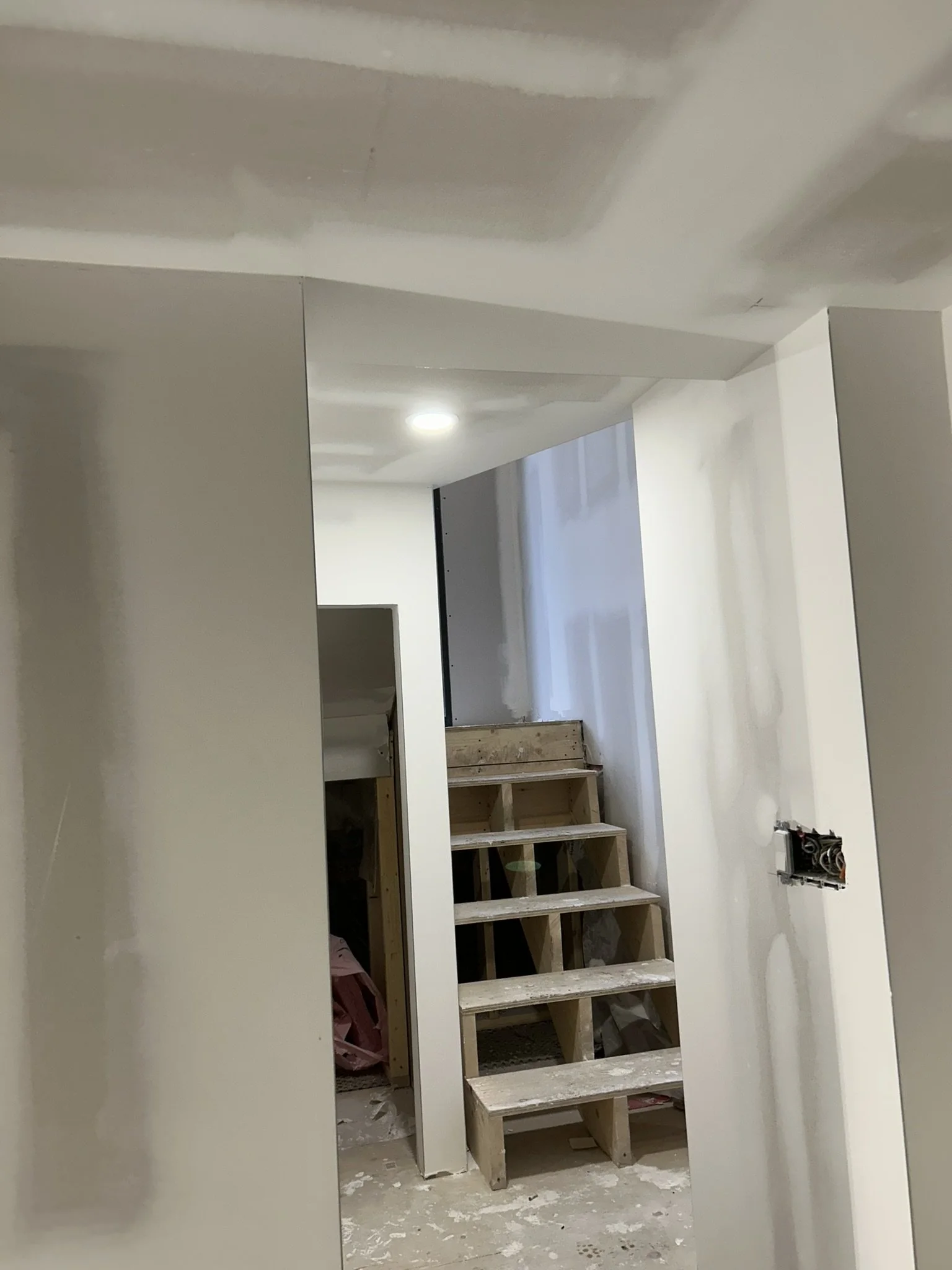 Drywall installation and finishing project completed in Mississauga by Ontario Drywall Finishes.