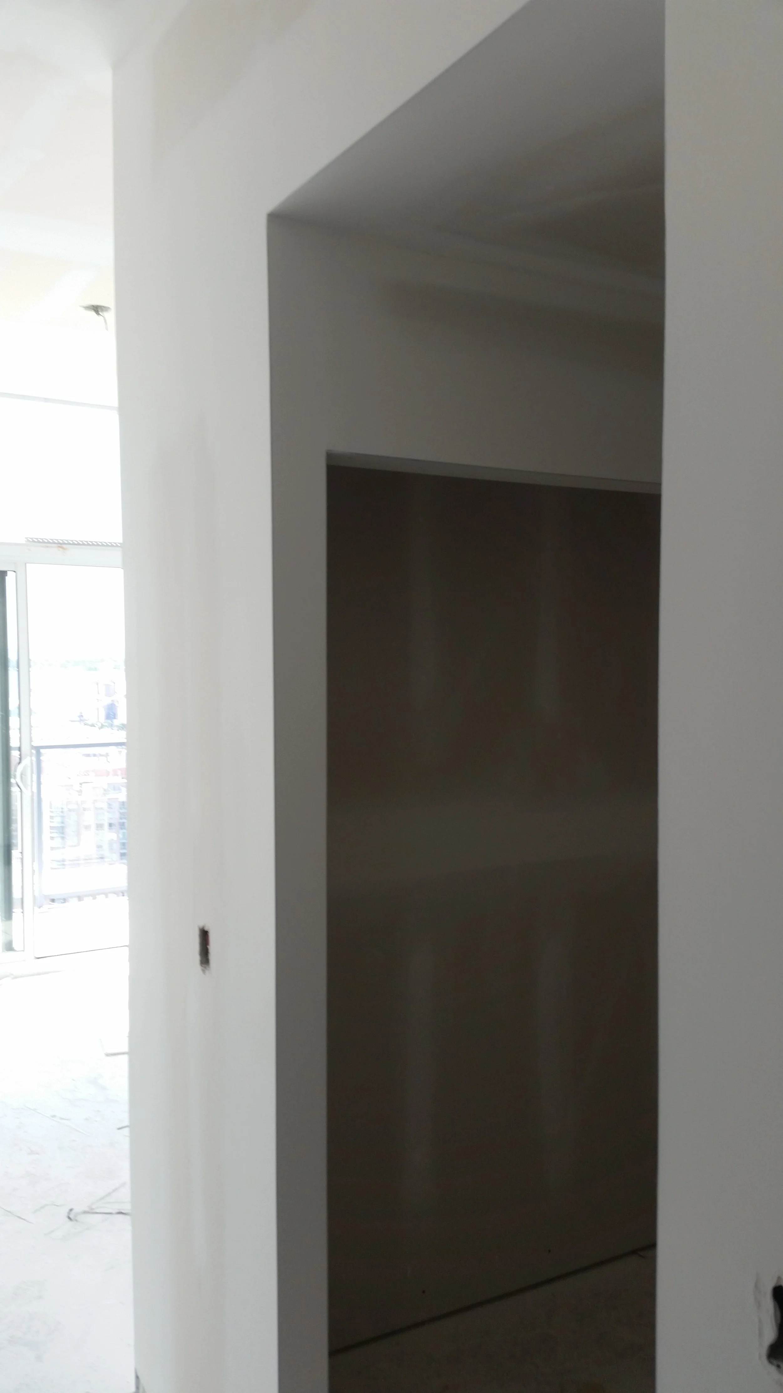 Drywall finishing and ceiling taping project during a residential renovation in Toronto.