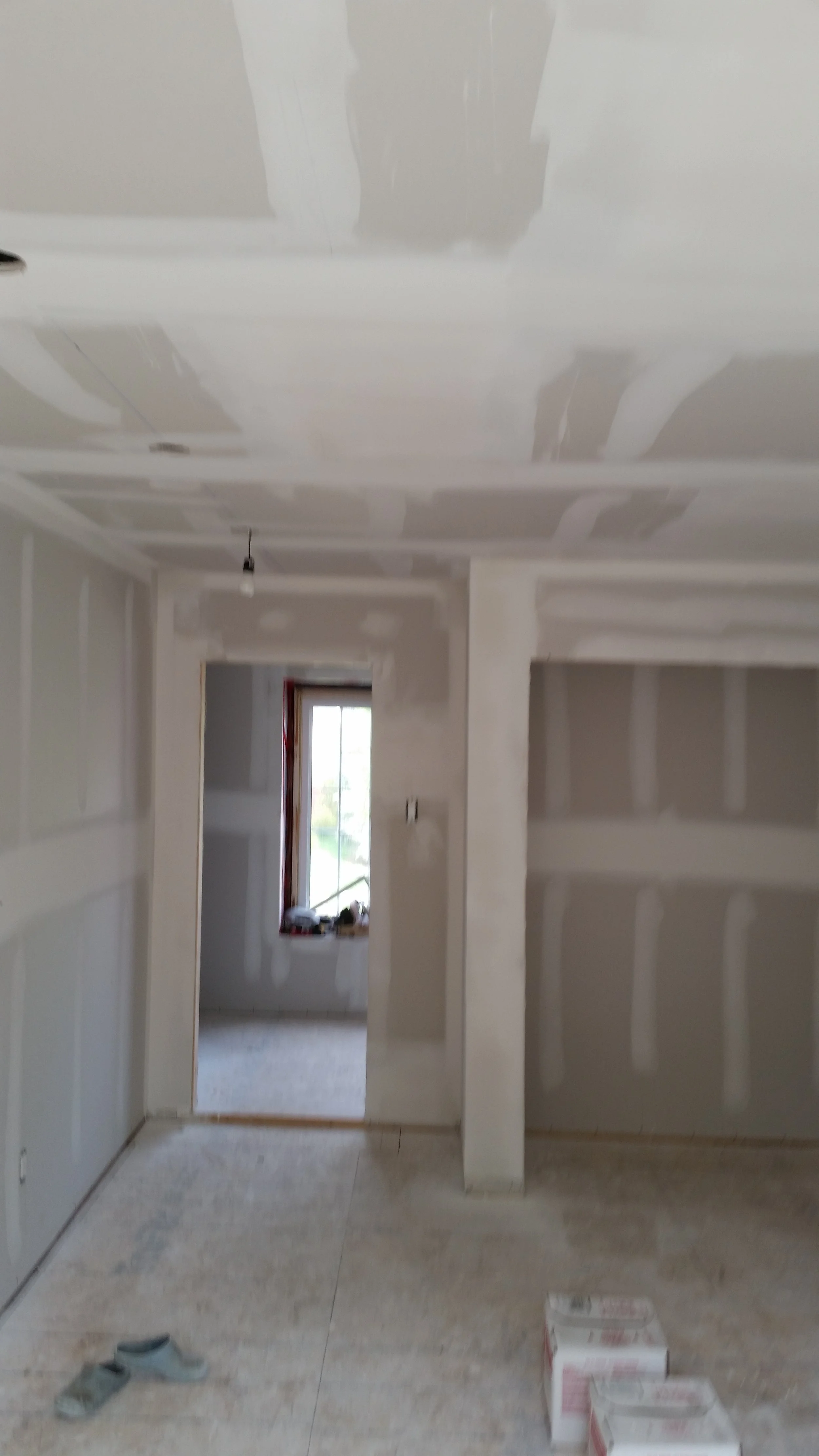 Water damage ceiling repair and drywall restoration project in Mississauga.